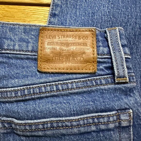 Levi Wedgie straight jeans buttonfly 26 raw hem - Picture 12 of 13